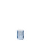 Bicchiere da acqua blu a coste 8x8x9,7 cm Bicchiere da acqua blu a coste 8x8x9,7 cm