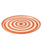 Assiette plate en céramique orange 34x34x2.5 cm Assiette plate en céramique orange 34x34x2.5 cm