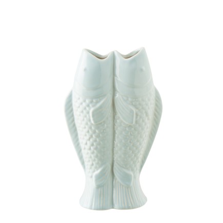 Vaso in gres azzurro 35,5x24,5x10,5 cm