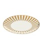 Plato de porcelana blanca y dorada, 27 x 2,5 cm Plato de porcelana blanca y dorada, 27 x 2,5 cm