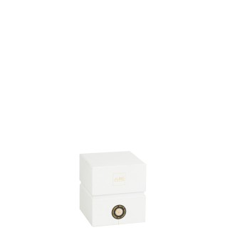 Bougie parfumée 90H dans pot en verre multicouleur 10x10x13.75 cm