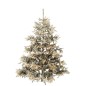 Albero di Natale artificiale innevato con 420 LED verdi in plastica H.240cm Albero di Natale artificiale innevato con 420 LED verdi in plastica H.240cm