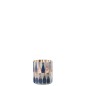 Photophore en verre bleu 6x6x7 cm Photophore en verre bleu 6x6x7 cm