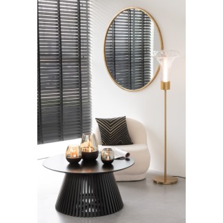Lâmpada LED alta em vidro transparente 34x34x155 cm