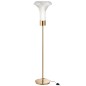 Lampe led haute en verre transparent 34x34x155 cm