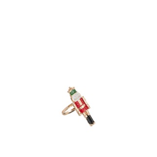 Confezione da 4 portatovaglioli in ferro multicolore, 5 x 16,5 x 5 cm