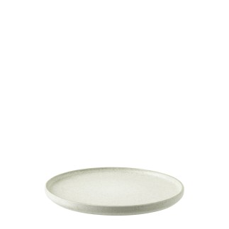 Plato de gres verde claro, 26,7 x 2 cm