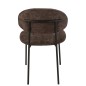 Sedia in tessuto marrone 51x55x82 cm