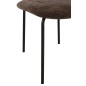 Sedia in tessuto marrone 51x55x82 cm