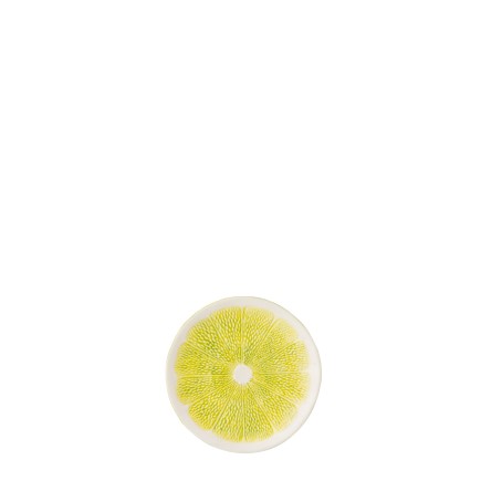 Assiette en dolomite vert et blanc 19x19x2 cm