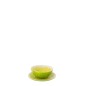 Plato de dolomita verde y blanco, 19 x 19 x 2 cm Plato de dolomita verde y blanco, 19 x 19 x 2 cm