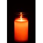 Lampe photophore en verre rouge 10x10x20 cm Lampe photophore en verre rouge 10x10x20 cm