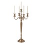 Candelero de aluminio rosa 47x47x98 cm Candelero de aluminio rosa 47x47x98 cm