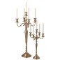 Candelero de aluminio rosa 47x47x98 cm Candelero de aluminio rosa 47x47x98 cm
