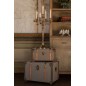 Candelero de aluminio rosa 47x47x98 cm Candelero de aluminio rosa 47x47x98 cm
