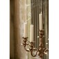 Candelero de aluminio rosa 47x47x98 cm Candelero de aluminio rosa 47x47x98 cm