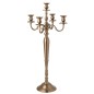 Candelabro em alumínio rosa dourado 47x47x98 cm Candelabro em alumínio rosa dourado 47x47x98 cm