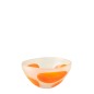 Cuenco decorativo de cristal naranja 30,5 x 30,5 x 16 cm Cuenco decorativo de cristal naranja 30,5 x 30,5 x 16 cm