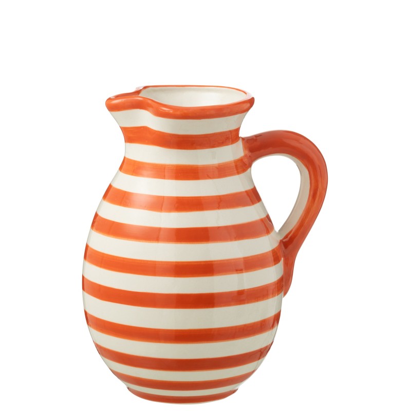 Carafe en céramique orange 20x20x26 cm