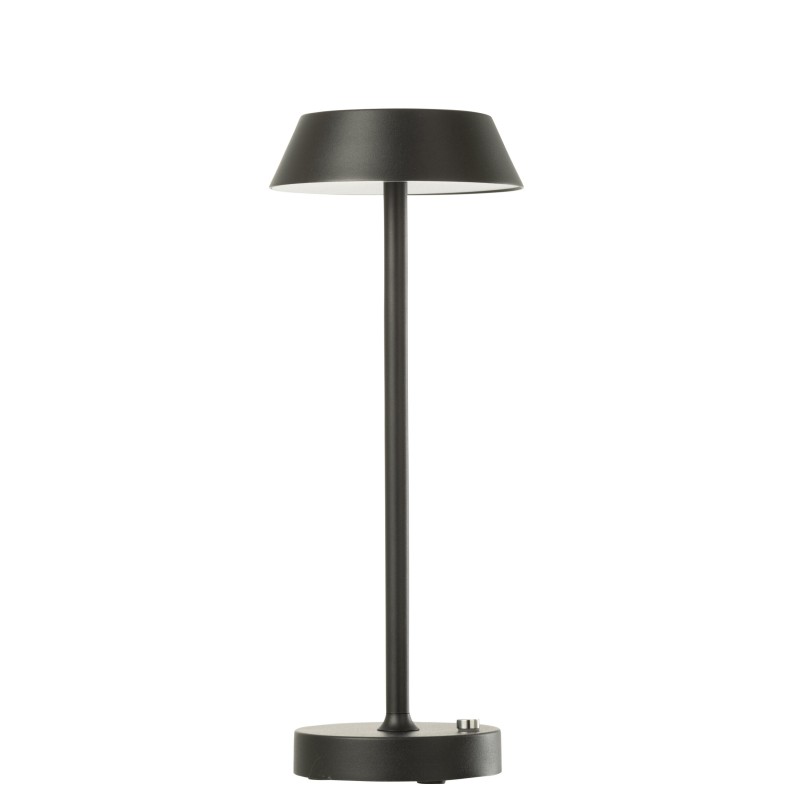 Lámpara de mesa de metal negro, 12 x 31,5 x 12 cm Lámpara de mesa de metal negro, 12 x 31,5 x 12 cm