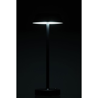 Candeeiro de mesa em metal preto, 12 x 31,5 x 12 cm
