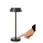 Candeeiro de mesa em metal preto, 12 x 31,5 x 12 cm Candeeiro de mesa em metal preto, 12 x 31,5 x 12 cm