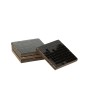 Sottobicchieri in legno di acacia nero 10x10x0,5 cm Sottobicchieri in legno di acacia nero 10x10x0,5 cm