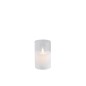 Lâmpada LED brilhante em vidro transparente 7,5 x 7,5 x 12,5 cm Lâmpada LED brilhante em vidro transparente 7,5 x 7,5 x 12,5 cm