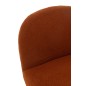 Chaise lounge socle bois en textile marron 81x95x71 cm Chaise lounge socle bois en textile marron 81x95x71 cm