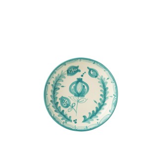 Plat en céramique bleu clair 25x25x6 cm