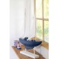 Barca a vela decorativa a 3 alberi in legno blu 42,5x8,2x79 cm Barca a vela decorativa a 3 alberi in legno blu 42,5x8,2x79 cm