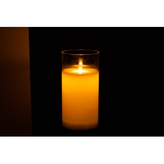 Lâmpada LED em vidro transparente 10x10x20 cm