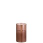 Lampada a LED in vetro marrone 8x8x13 cm
