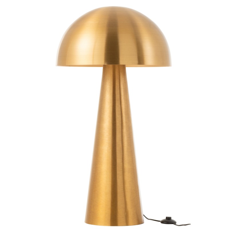 Lámpara de seta de metal dorado 51x51x95 cm Lámpara de seta de metal dorado 51x51x95 cm