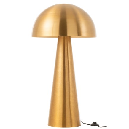 Candeeiro cogumelo em metal dourado 51x51x95 cm