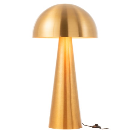 Candeeiro cogumelo em metal dourado 51x51x95 cm