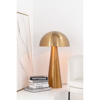 Lampe champignon en métal or 51x51x95 cm