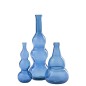 Vaso sferico in vetro blu 26,5x26,5x75 cm Vaso sferico in vetro blu 26,5x26,5x75 cm