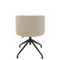 Sedia regolabile in velluto beige 56x48x48cm Sedia regolabile in velluto beige 56x48x48cm