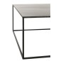 Table de salon carrée en métal noir 80x80x30 cm Table de salon carrée en métal noir 80x80x30 cm