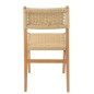 Fauteuil lap en hêtre et corde naturel 50x46x87 cm Fauteuil lap en hêtre et corde naturel 50x46x87 cm