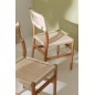Fauteuil lap en hêtre et corde naturel 50x46x87 cm Fauteuil lap en hêtre et corde naturel 50x46x87 cm