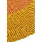 Tappeto rotondo in rafia gialla e arancione, 150 x 150 x 1 cm Tappeto rotondo in rafia gialla e arancione, 150 x 150 x 1 cm