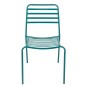 Sedia da giardino in metallo blu 50x56x81 cm Sedia da giardino in metallo blu 50x56x81 cm