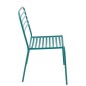 Sedia da giardino in metallo blu 50x56x81 cm Sedia da giardino in metallo blu 50x56x81 cm