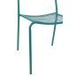 Chaise de jardin en métal bleu 50x56x81 cm Chaise de jardin en métal bleu 50x56x81 cm