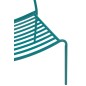 Silla de jardín de metal azul 50 x 56 x 81 cm
