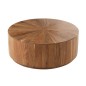 Table basse ronde en bois d'acacia 90x90x35 cm Table basse ronde en bois d'acacia 90x90x35 cm