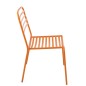 Chaise de jardin en métal orange 50x56x81 cm Chaise de jardin en métal orange 50x56x81 cm