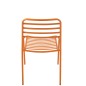 Cadeira de jardim em metal laranja 50x56x81 cm Cadeira de jardim em metal laranja 50x56x81 cm
